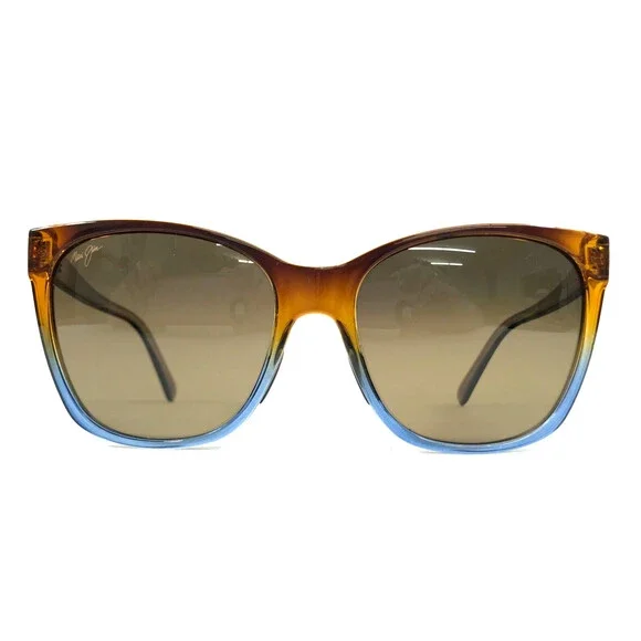 Maui Jim Sunglasses MJ793-18B ALEKONA Caramel Blue Frame with HCL Bronze Lenses - Picture 2 of 13